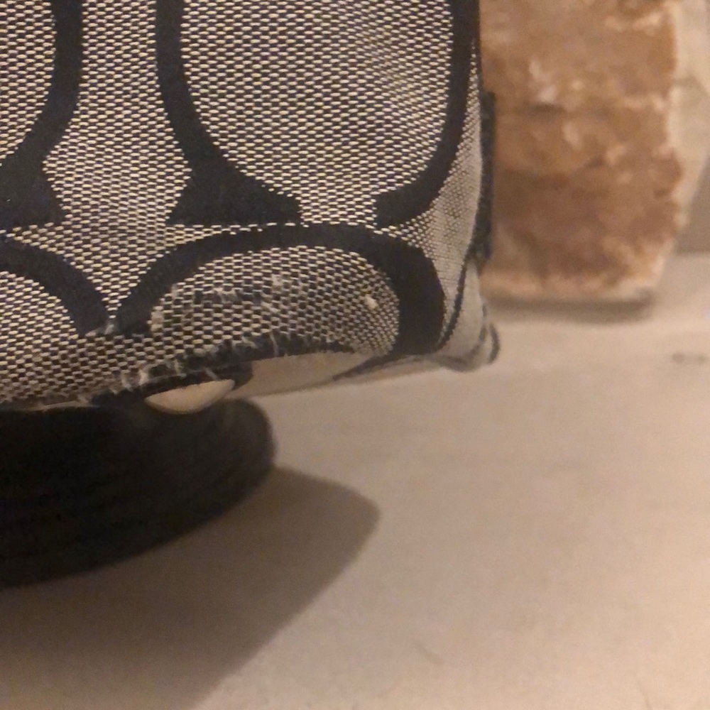 COACH SIGNATURE STRIPE SATCHEL 13533- price firm - Picture 3 of 13